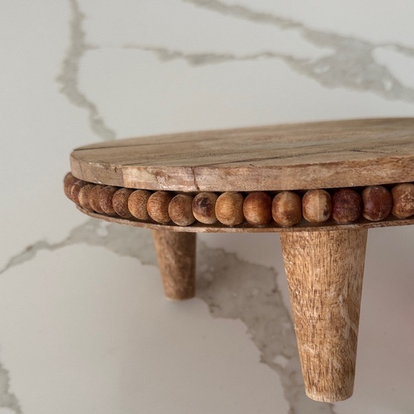 Marshalls Other - NWT - Wooden Stand with Beaded Edge - Marshalls - Home Decor - HomeGoods
